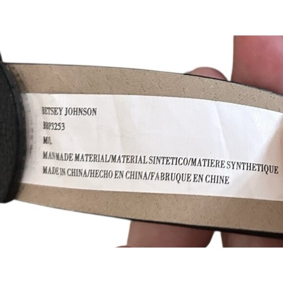 Betsey Johnson Belt Bag Black Pink Floral NWT Medium Large Zipper 7"x5" - Picture 7 of 15